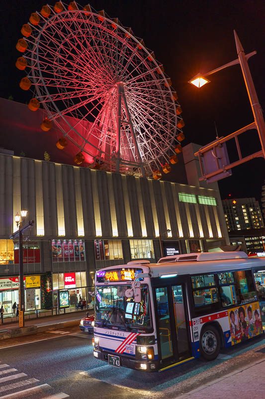 Of course I am back in Japan yet again - Oct and Nov 2018 - It has a ferris wheel. I have been on many ferris wheels but did not feel a need to go on this one. I must be getting really old, they are now more ex