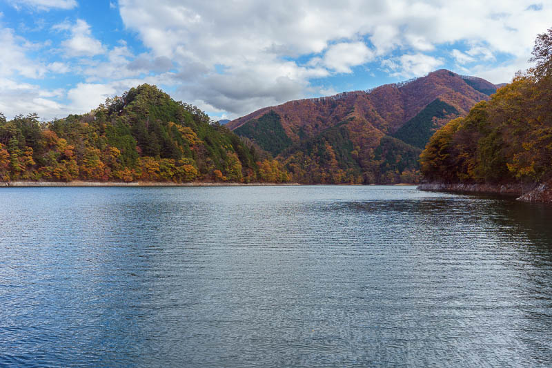 Of course I am back in Japan yet again - Oct and Nov 2018 - Pontoon view 2 of 2. I would be running the 12km trail around the base of the lake to the right of this picture.