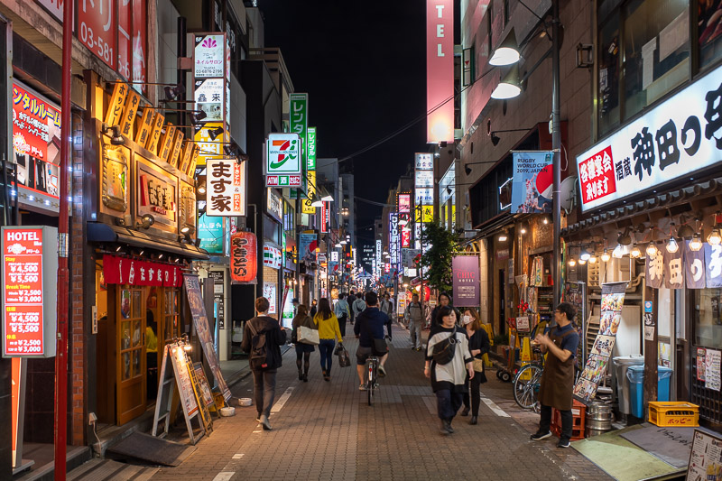 Japan for the 9th time - Oct and Nov 2019 - Ueno has many many streets of Neon, heres just one of them, a less popular one.