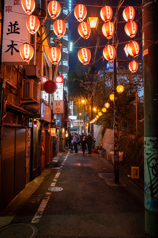 Japan-Tokyo-Shibuya-Halloween - This lead me to some traditional alleys with very few people, just metres from the crowd.
