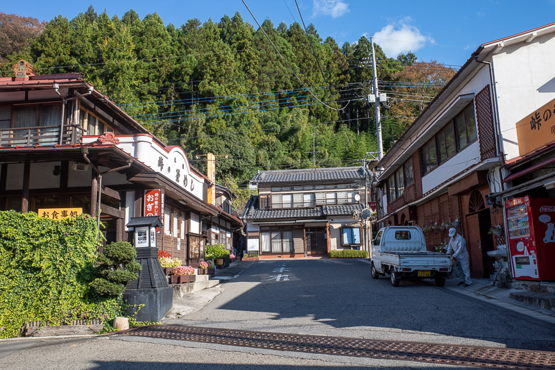 Japan for the 9th time - Oct and Nov 2019 - Quaint little street by the station. If only the vending machine guy would move his truck.