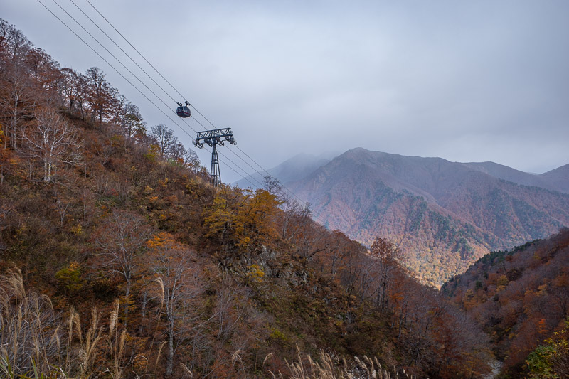Japan for the 9th time - Oct and Nov 2019 - I was gaining height very quickly. The hike starts at about 600 metres and ends at 2000 if you make the summit. The top cable car station is about 120