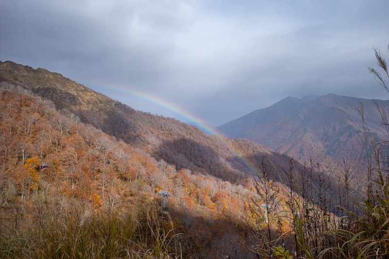 Japan for the 9th time - Oct and Nov 2019 - Its raining on the next mountain over, which I also wanted to climb a few days ago but went to the volcano instead.