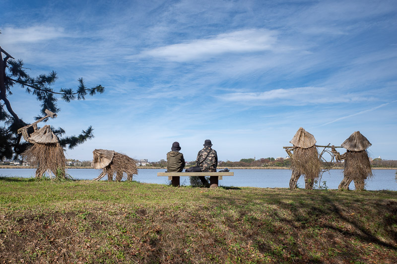 Japan-Niigata-Toyano Lagoon - If you sit here long enough you turn into a field worker made of straw.