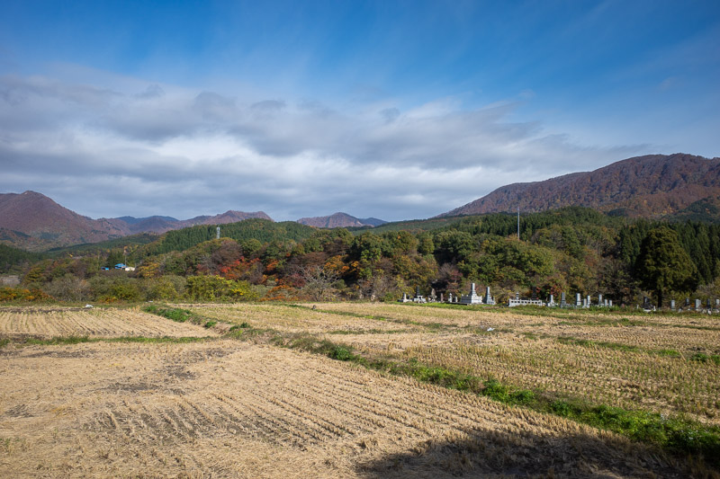 Japan for the 9th time - Oct and Nov 2019 - Soon after we left Niigata, the scenery became great, however I did not do a great job of capturing it today.