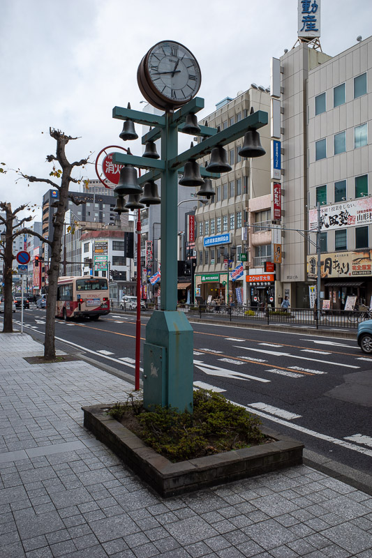 Japan for the 9th time - Oct and Nov 2019 - Out the front of my hotel there are a series of street bells strategically placed to keep me awake all night.