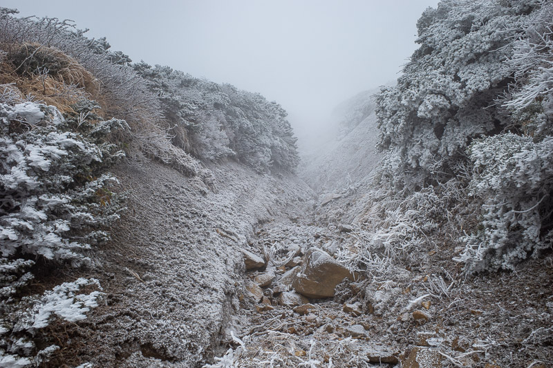 Japan-Yamagata-Hiking-Mount Zao - The path became icy, but like I said earlier, it was never slippery.