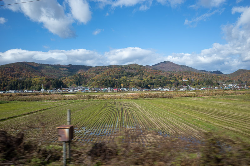 Japan for the 9th time - Oct and Nov 2019 - Now for some views from a moving train. The weather changed 3 times on my 200km journey.