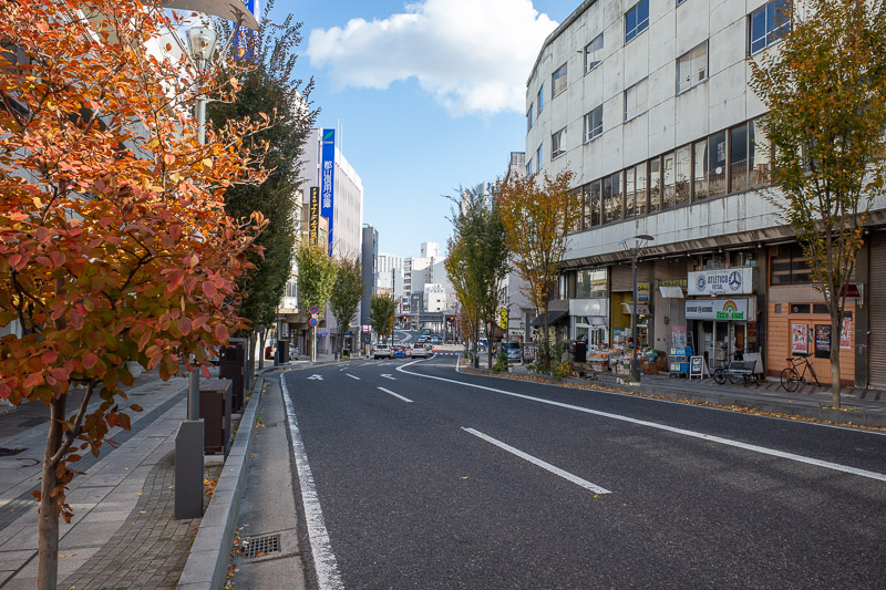 Japan for the 9th time - Oct and Nov 2019 - The streets here are not dead straight. A nice change.