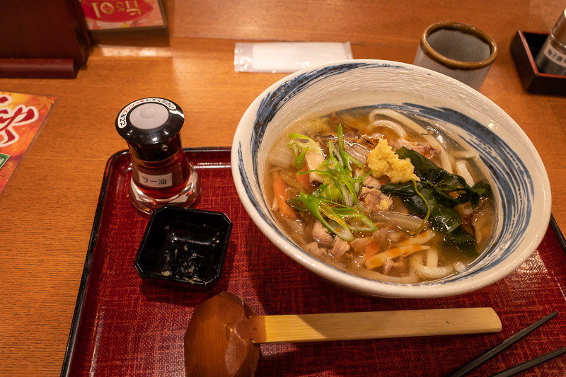 Japan-Koriyama-Food-Champon - And here they are, lard noodles. If you like lard, give them a try!