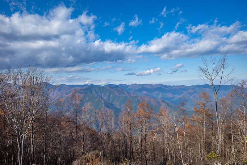 Japan-Hiking-Okutama-Mount Gozenyama - Here is the view. Not a great view, but not bad.