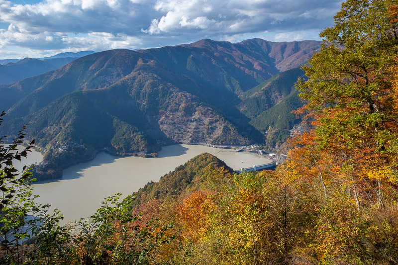 Japan for the 9th time - Oct and Nov 2019 - And there is the dam. More on the dam when I get down. Still an hour to go to get back to the dam.