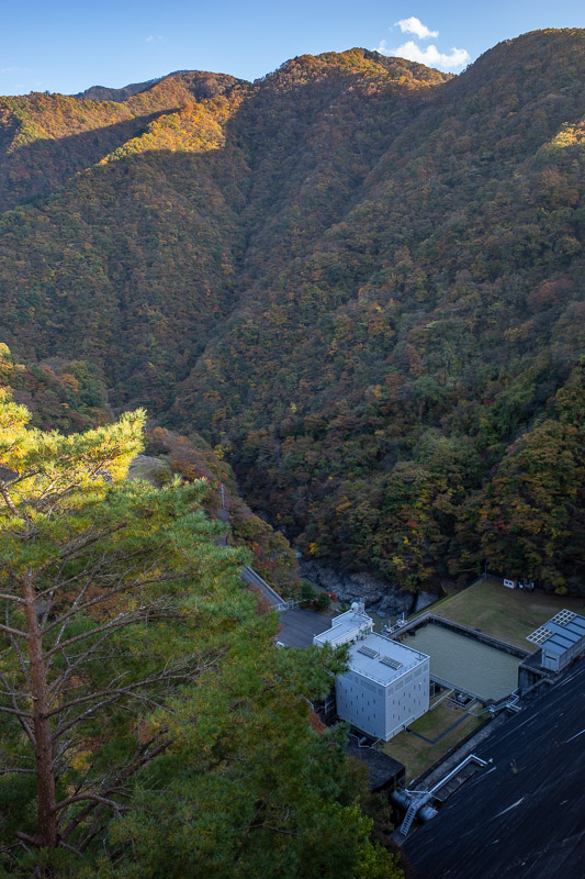 Japan for the 9th time - Oct and Nov 2019 - And the far side of the dam. Its a hydroelectric plant, a long way down.