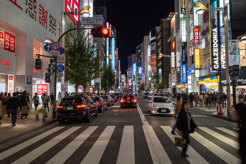 Japan for the 9th time - Oct and Nov 2019 - Street crossing time. Watch out for the environmentally catastrophic trucks and buses that drive around advertising pop stars. You hear about how Japa