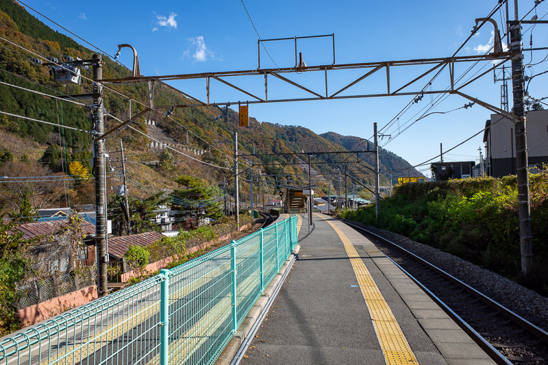 Japan for the 9th time - Oct and Nov 2019 - The view from Sasago station. I knew from my previous trip here that there is no convenience store and no vending machine! I bought my supplies the ni