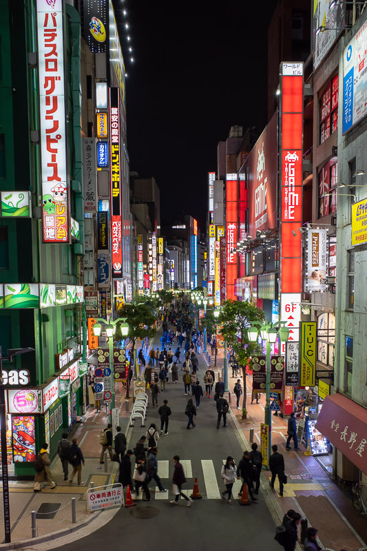 Japan for the 9th time - Oct and Nov 2019 - I took a shot of this street from street level, now here it is from above.