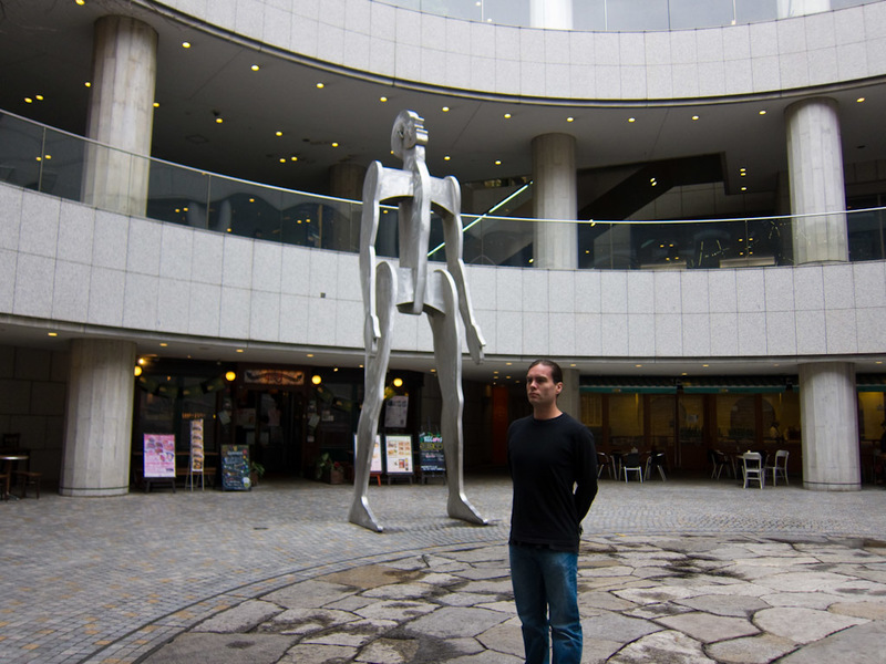 Japan-Tokyo-Garden-Ginza-Ramen - Me and my robot somewhere in the new opera house.