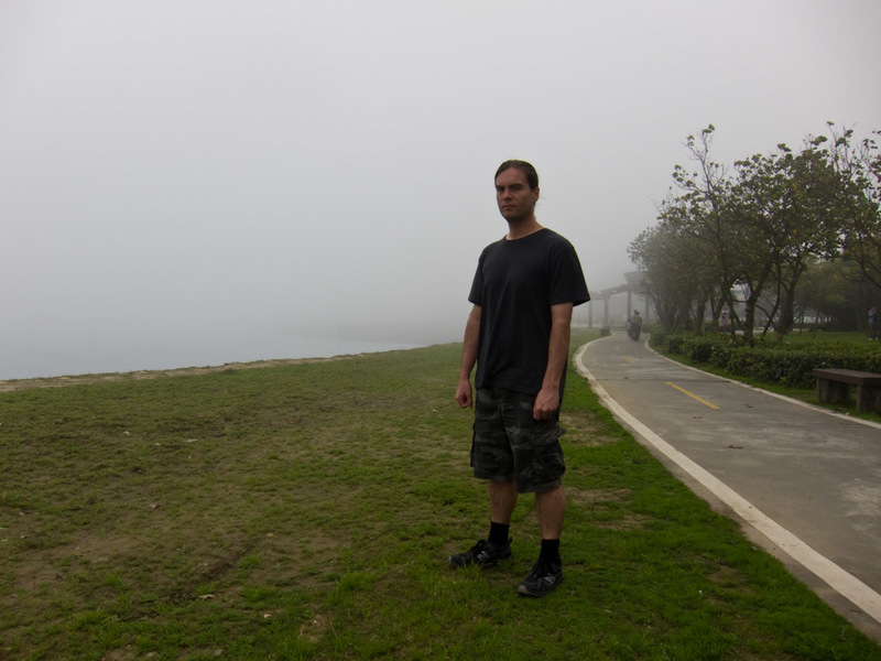 Taiwan-Ferry-Danshui-Tamsui-Bali - Here I am, looking ready to fight off any potential Japanese invasion from the north.
