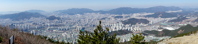 Korea-Busan-Hiking-Hwangnyeongsan - So I probably should have typed whats on the above photo on this one instead, which shows the whole trek from the other day. I should draw a red line 