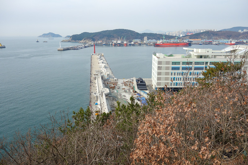 Korea-Busan-Beach-Songdo - According to my map, this is the overseas fishing harbour. Different harbour from last night, this one has all kinds of customs facilities, jails, pol