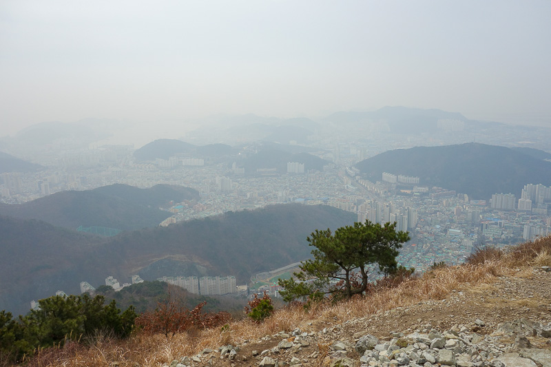 Korea-Busan-Hiking-Gudeoksan - Summit number 1 today.