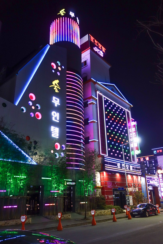 Korea-Gwangju-Hotel-Neon - Each one was more impressively garish than the last.