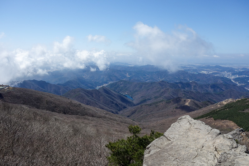 Korea again - Incheon - Daegu - Busan - Gwangju - Seoul - 2015 - And now some shots of the view from one of the lower peaks. I would head down over some of these parts later.