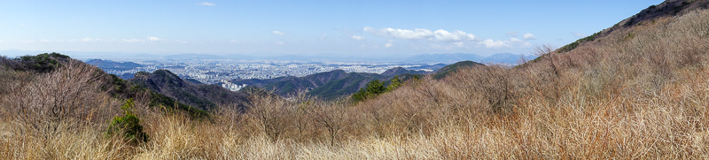Korea-Gwangju-Hiking-Mudeungsan - So clear, a record 4th panorama!