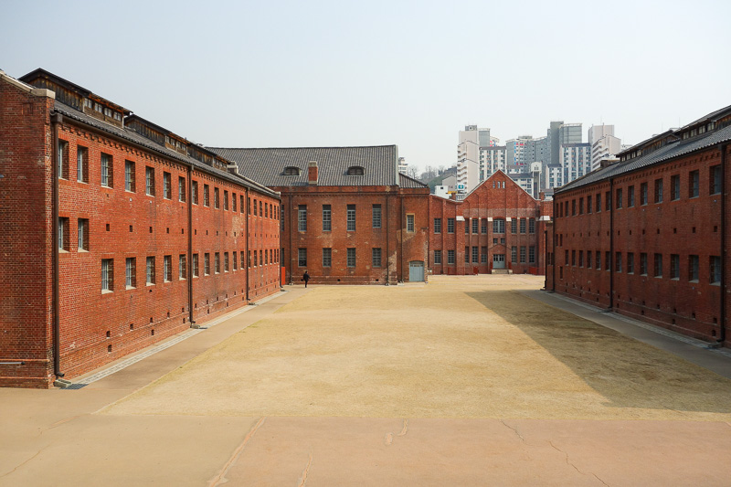 Korea again - Incheon - Daegu - Busan - Gwangju - Seoul - 2015 - Nice brick buildings, there were areas they would not let you photograph too, and they were serious about it. Especially the mass hanging room, inside