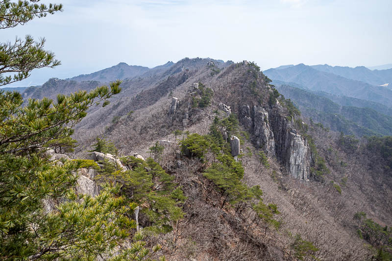 Korea-Daegu-Hiking-Palgongsan-Gatbawi - The path ahead, more rocks.