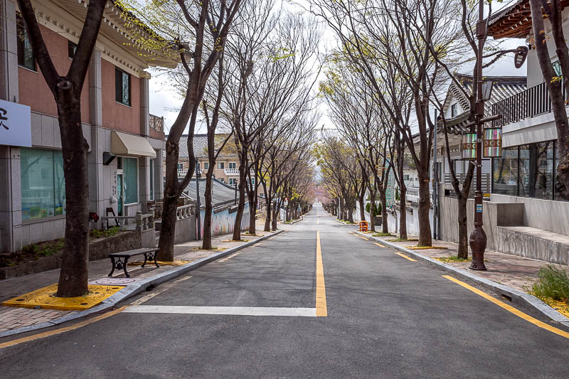 Korea-Gyeongju-Hiking-Bulguksa-Tohamsan - All the streets here are nice.
