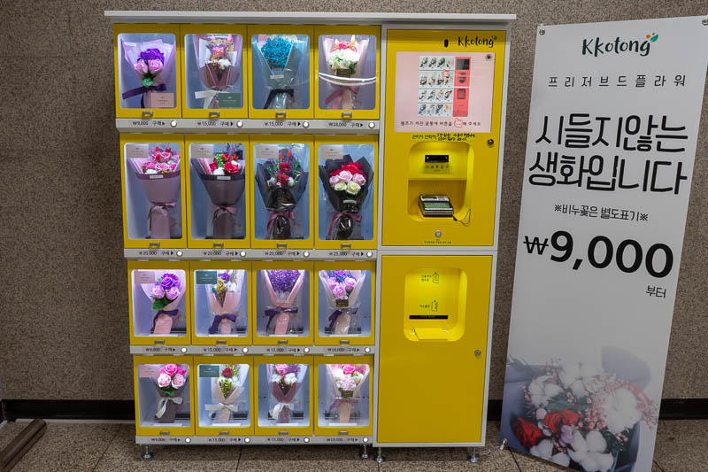 Korea-Daejeon-Pancakes - Korea does not have the same level of vending machines as Japan, sure there are drink machines everywhere, but one thing they have a stupidly large am