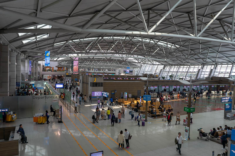 Korea-Seoul-Airport - The departure area of Incheon airport, as a contrast to Gimpo above. It is a great airport.