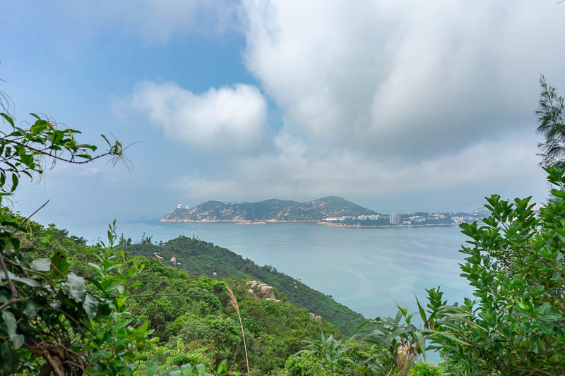 Hong Kong-Hiking-Dragons back - The view from the bus stop is already quite good, but I was disappointed you start so high up. I would have rather started at the bottom and climbed u