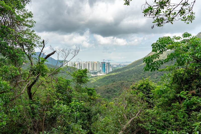 Hong Kong-Hiking-Sunset Peak - I had already hiked some distance away from Tung Chung.