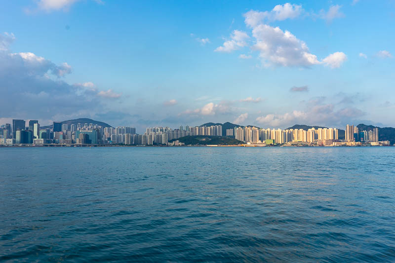 Korea - HK - China - KORKONG! - Another bonus photo of the water, parts of Kowloon or whatever they call that area. I think I climbed that mountain on the left.