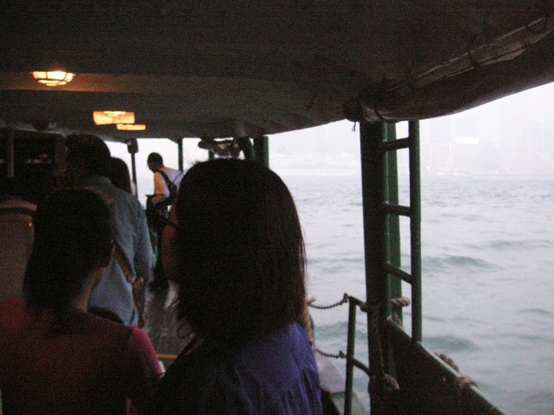 Hong Kong-Star Ferry-Smog-Tsim Sha Tsui - Riding on the ferry.
