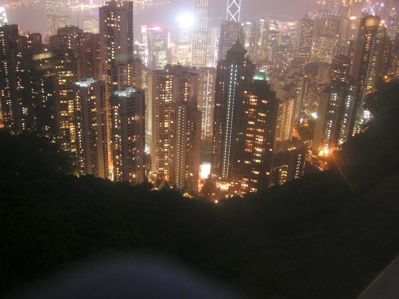 Hong Kong-The Peak-View - Much better than everyone else hand holding trying to use a flash to illuminate all of East Asia.