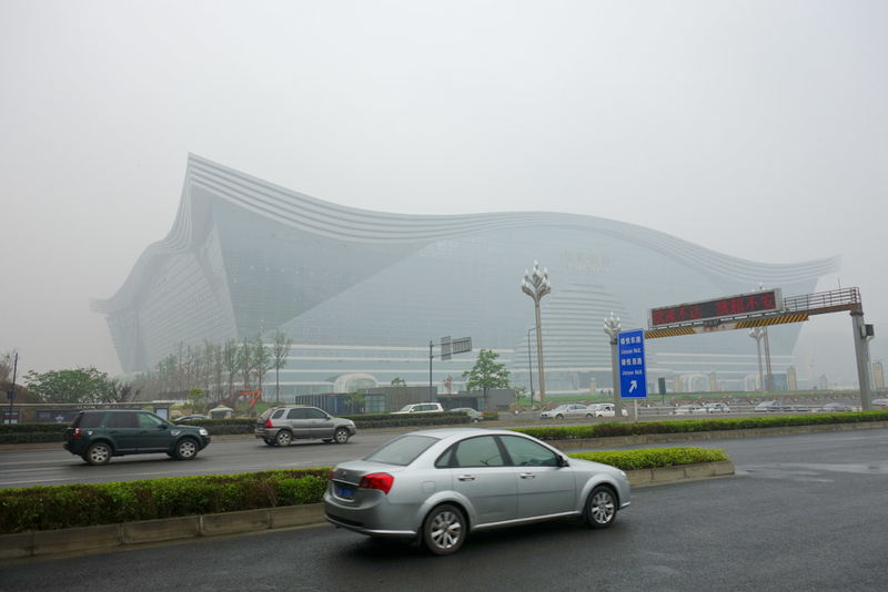 Sichuan - China - Chengdu - Chongqing - March 2013 - The worlds largest building, 3x the size of the pentagon, 500 metres long, 400 metres wide, 100 metres high. And after I read the SMH article I linked