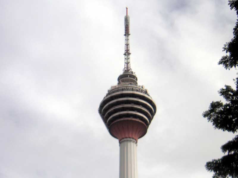 Malaysia-Kuala Lumpur-Mall-Monorail - A tower I hope to go up, have to research further.