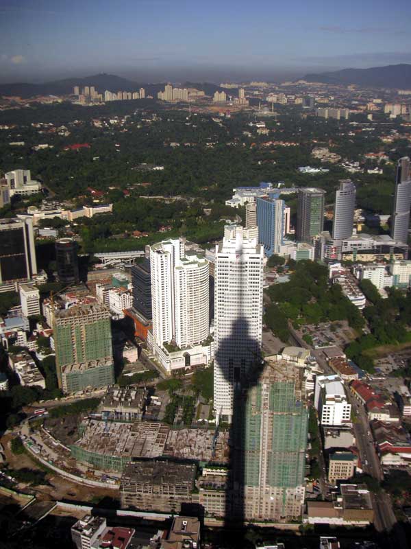 Malaysia-Kuala Lumpur-Menara Tower - Crap looking part of Kuala Lumpur.