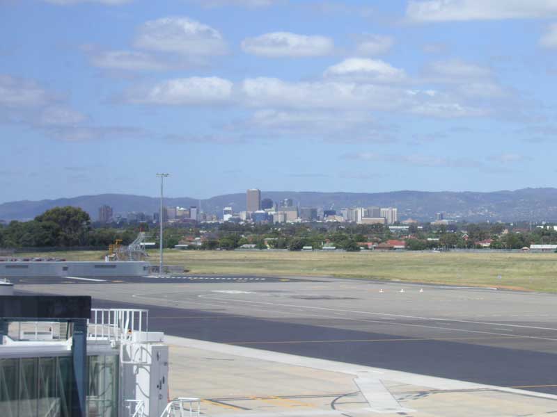 South East Asia December 2005 - Adelaide as seen from the airport - we are lucky it is close to the city.