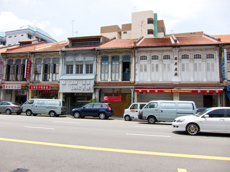 Taiwan / Hong Kong / Singapore - March/April 2011 - Example of the older style storefronts on Geylang road.