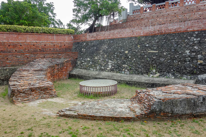 Taiwan-Tainan-Anping-Fort Zeelandia - A bit more wall. There was multiple levels of excavations and re built areas showing you the whole history of the place archealogically, if thats your