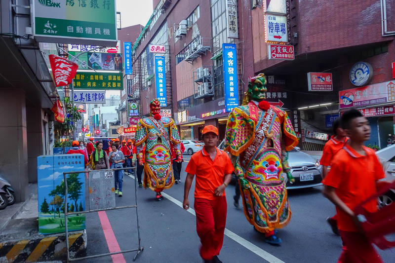 Taiwan-Tainan-Shopping Mall-Blueprint Culture - Part 3 of parade, my gigantour guards.
