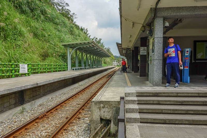 A full lap of Taiwan in March 2017 - Here is the historic Pingxi railway station. It looks like an ordinary station, but its historic, signs tell me so.